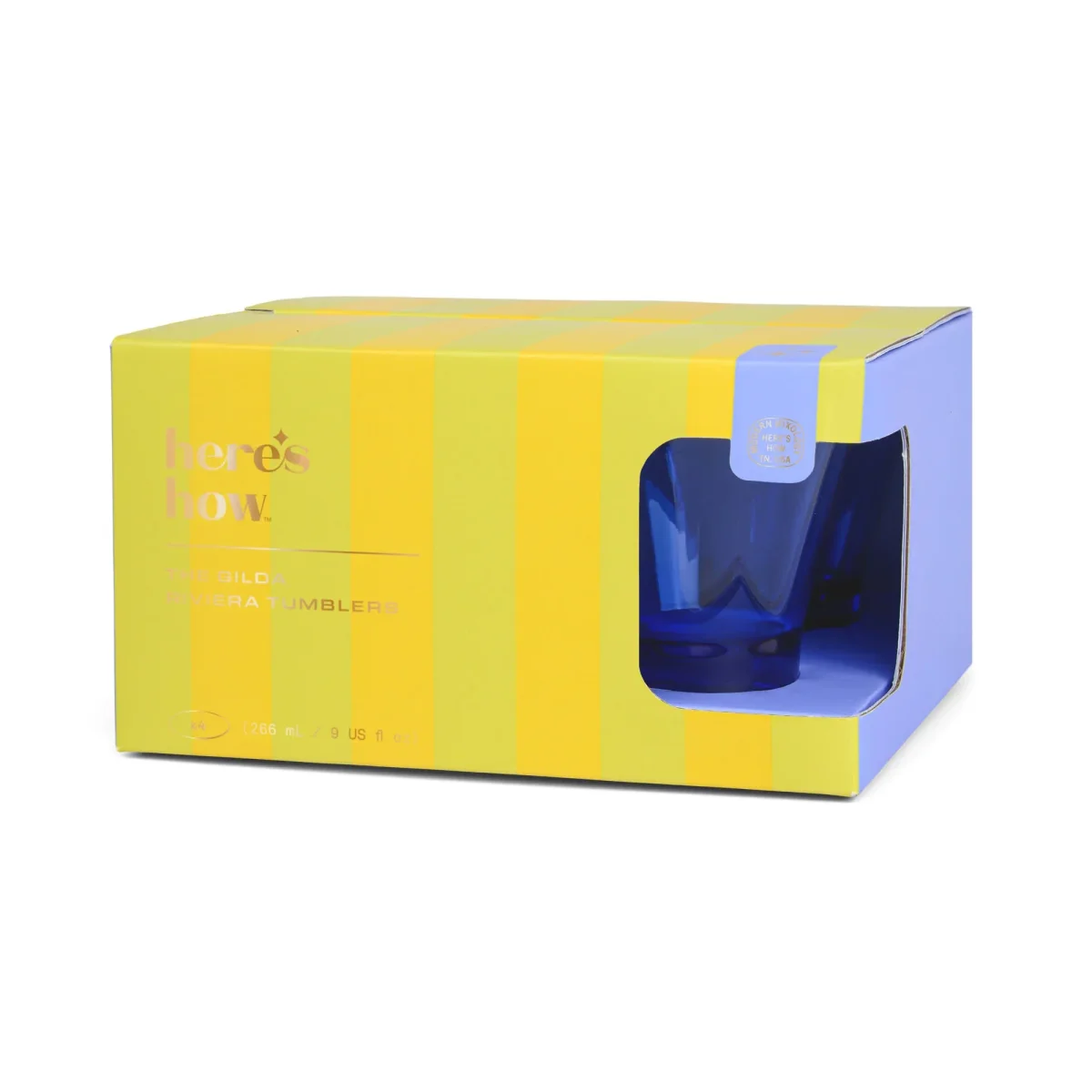 Set 4 bicchieri blu o verdi